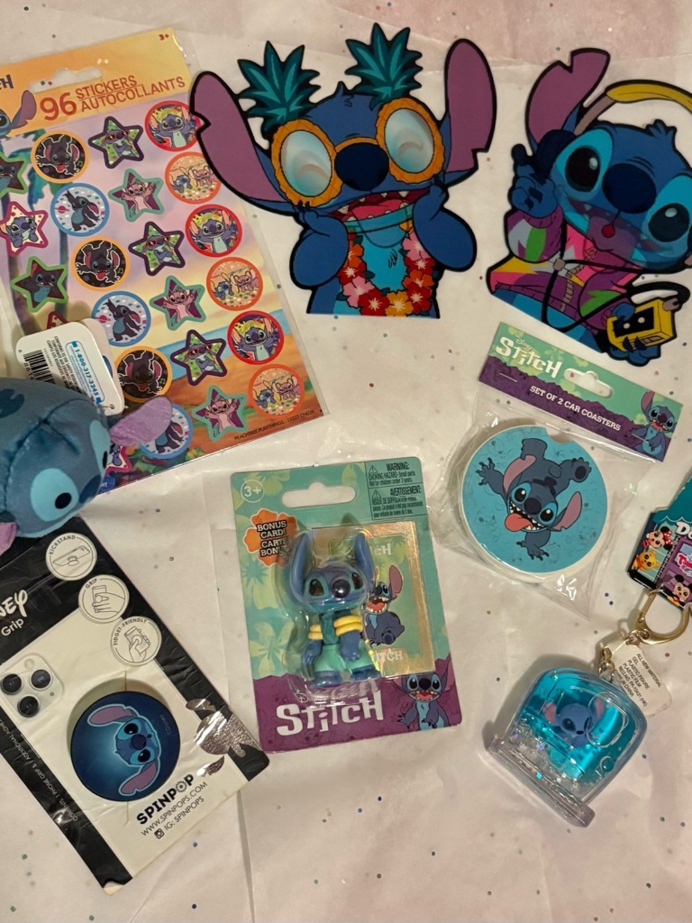 Disney Stitch Accessories Set - Blue, Purple, Teal